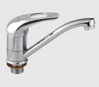 Смеситель для раковины/кухни F4502-2-B, хром (2/20) (без гибкой подводки)