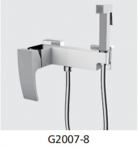Гигиенический душ со смесителем G2007-8, белый/хром